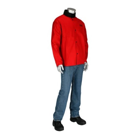Pip Ironcat 9oz 30in Sateen Cotton Jacket, Red, XL 7050R/XL